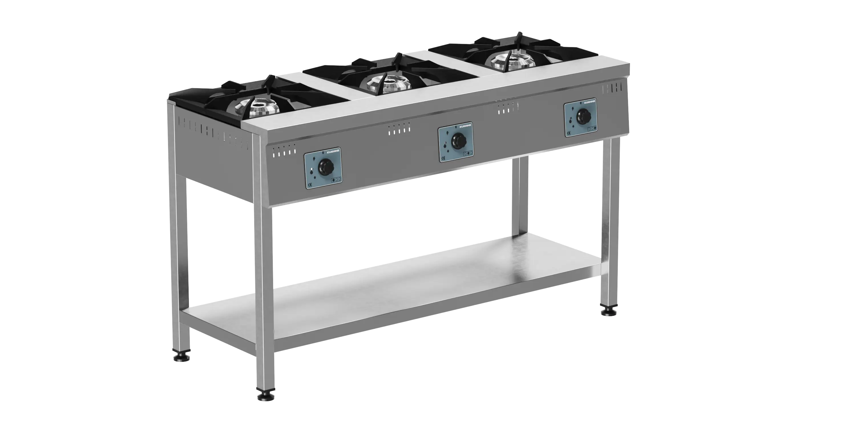 Taban Raflı Ocak 3 Brulörlü Doğalgaz (Gas Cooker 3 Burners NG)