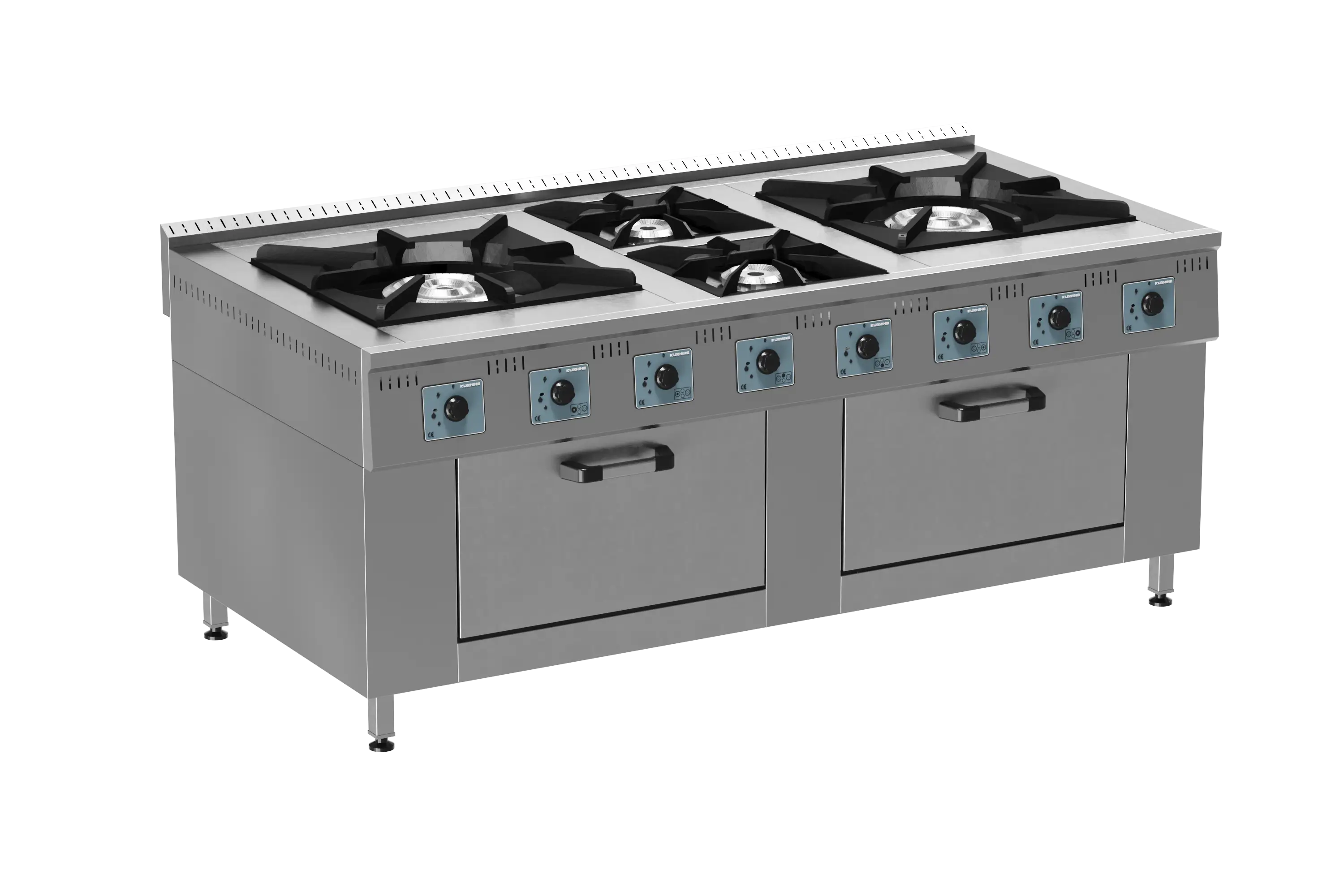 Kuzine 2(Çift Yanış)+2 Brulörlü Doğalgaz (Gas Cooker 2+2 Burners With Oven NG)