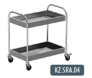 Bulaşık Toplama Arabası 2 Katlı (Tray Clearing Trolley 2 Tiers) 850x550x900