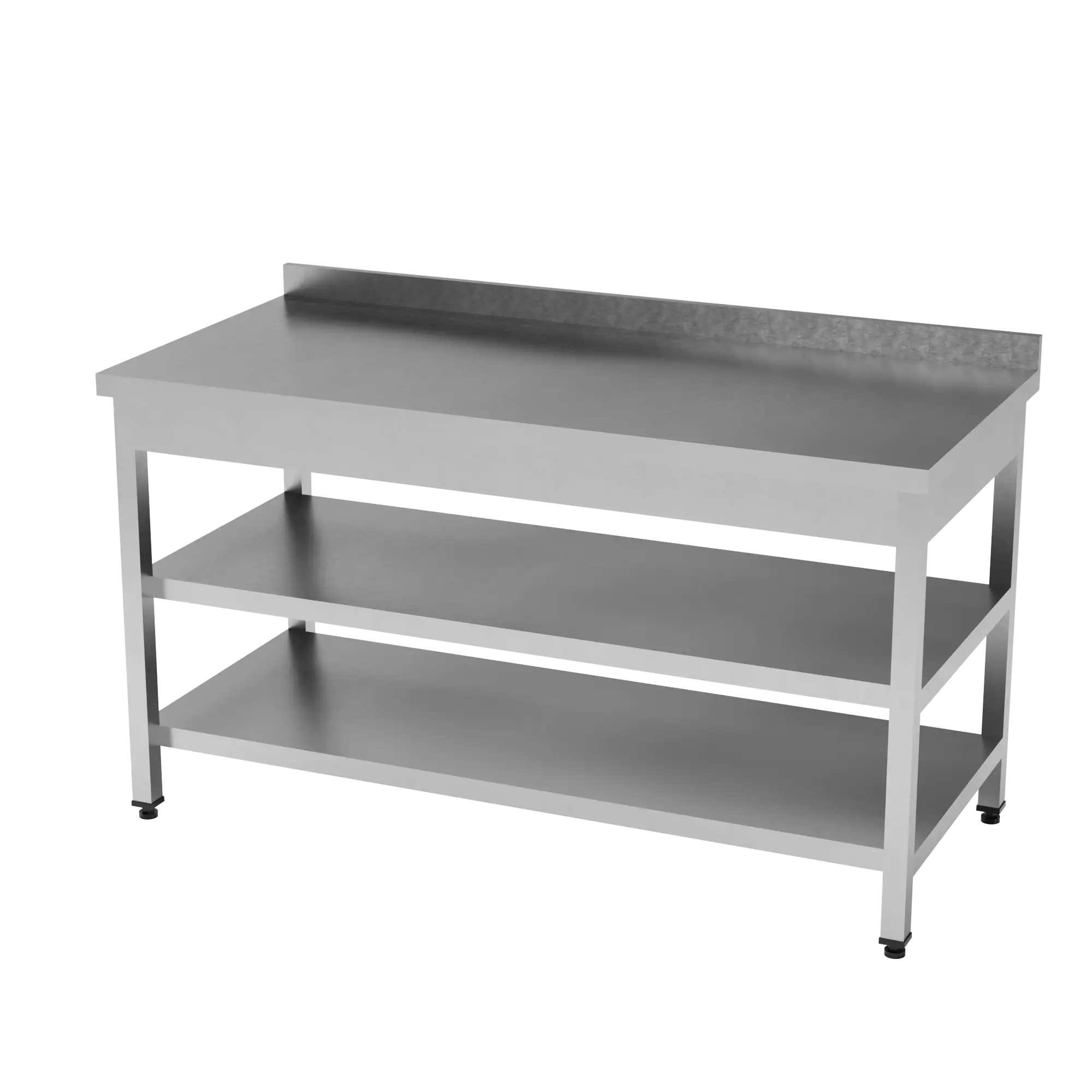 Çalışma Tezgahı Taban ve Ara Raflı (Work Table With Bottom Intermediate Shelve) 1200x700x850