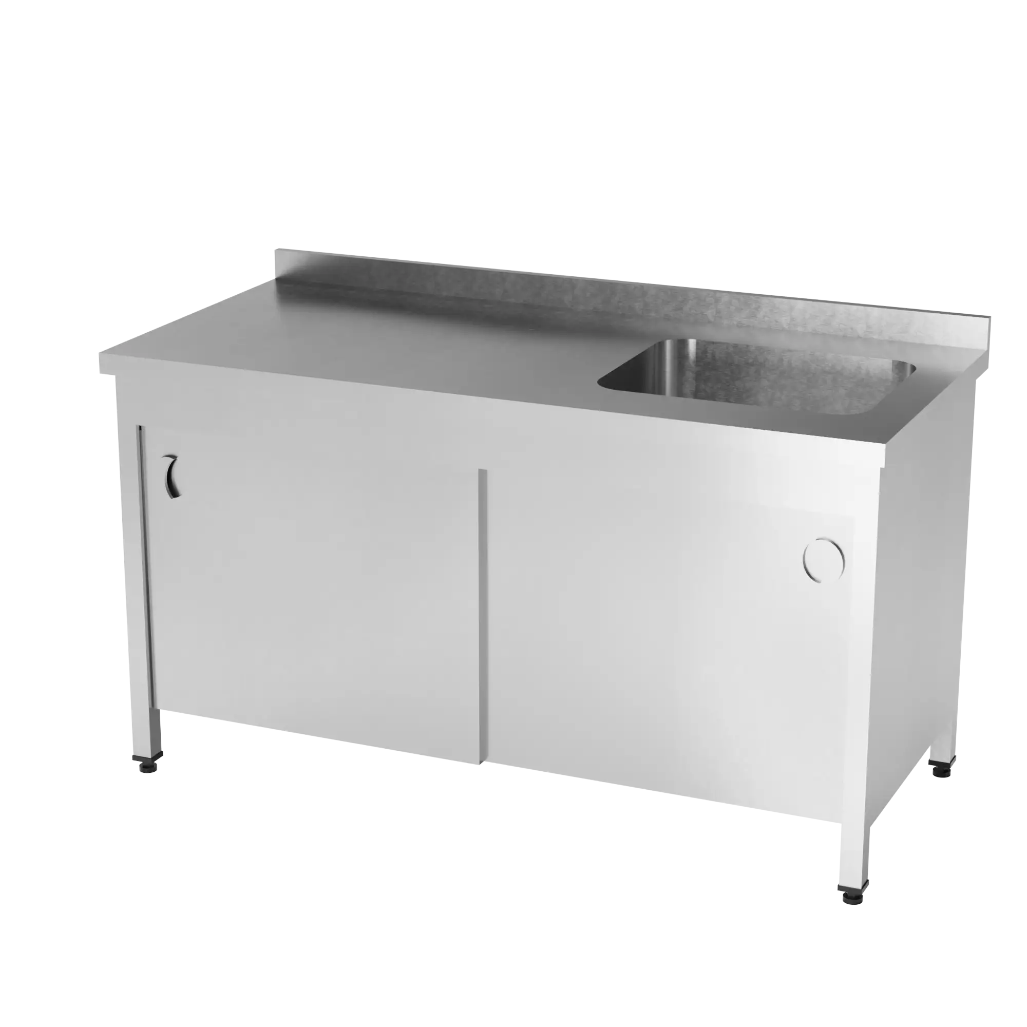 Tek Evyeli Tezgah Dolaplı (Single Sink With Cabinet) 1800x700x850