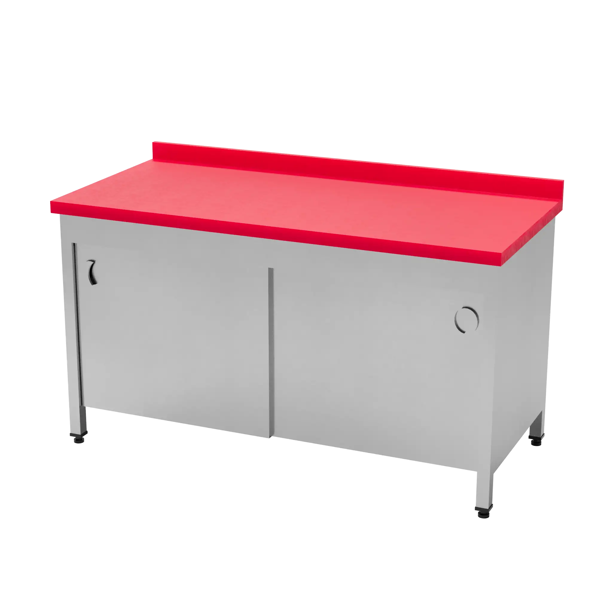 Polietilen Çalışma Tezgahı Dolaplı (Polyethylen Work Table With Cabinet) 1000x700x850