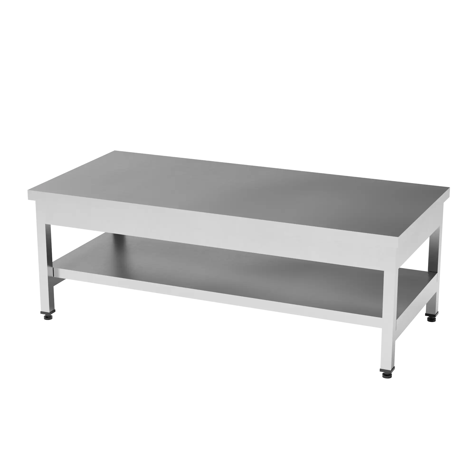 Set Altı Tezgah Taban Raflı (Undercounter Work Table With Bottom Shelve) 400x600x590